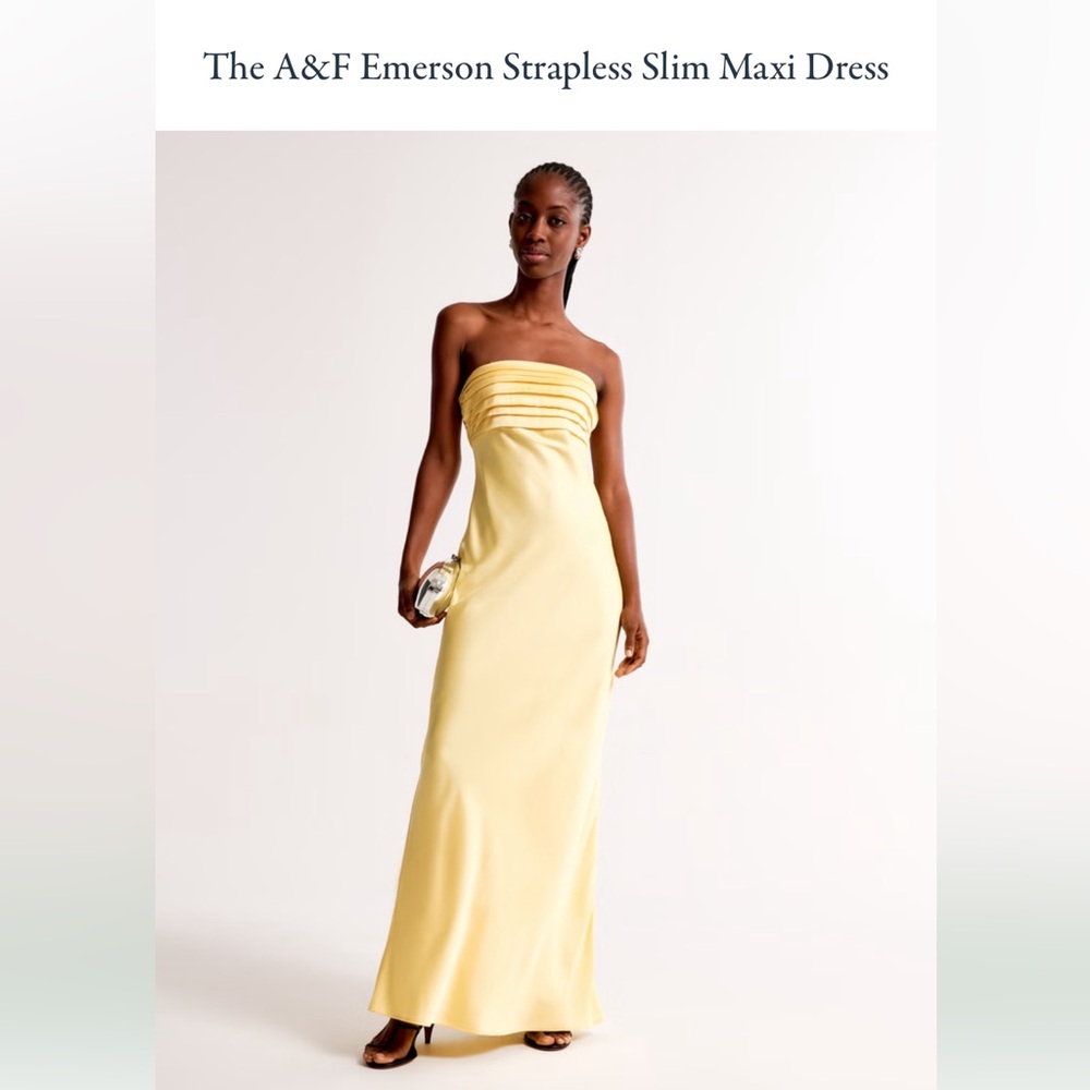 The A&F Emerson Strapless Slim Maxi Dress